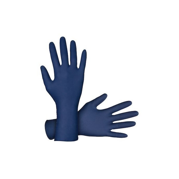 Sas Safety Thickster, Disposable Gloves, 14 mil Palm, Latex, Powder-Free, XL, Blue SA6604-20 - main